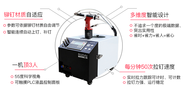 自動拉釘槍常見故障處理方法[速耐鉚釘槍]